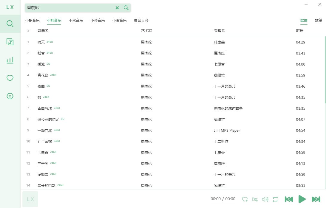 洛雪音乐 免费音乐播放下载 v2.12.4 中文绿色版